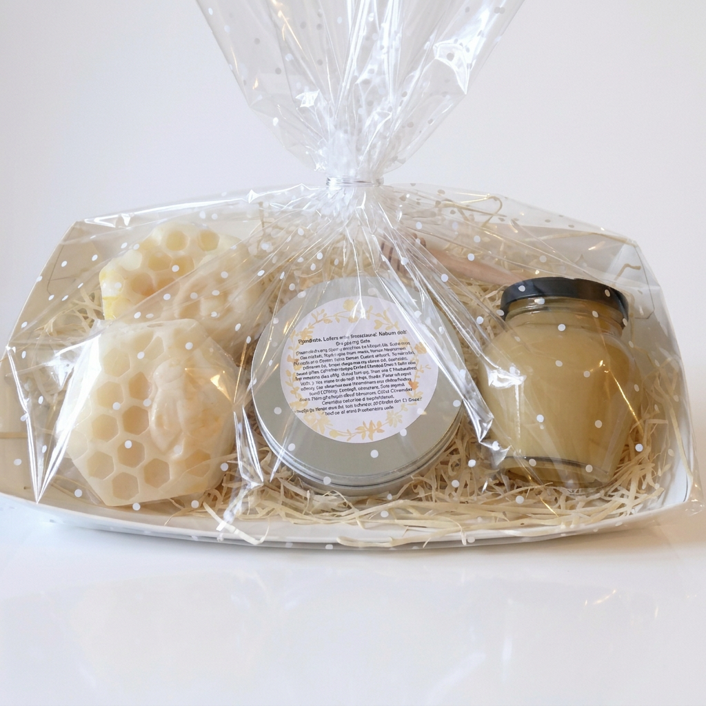 Honey & Skincare Gift Set with Honey Soaps, Bee Balm & Drizzler