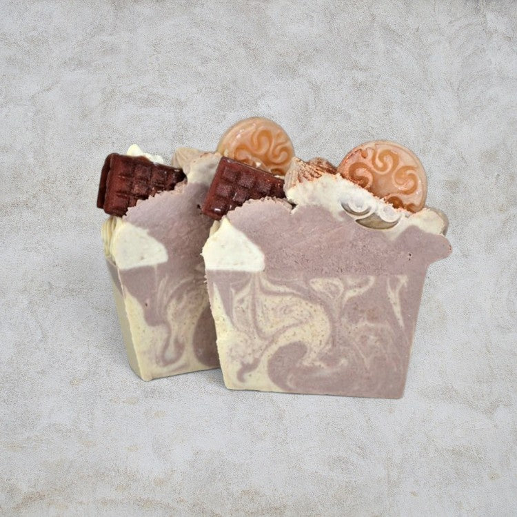 Savon au miel et babeurre fait main - Coupé au pain - Miel de nos ruches - Parfum miel