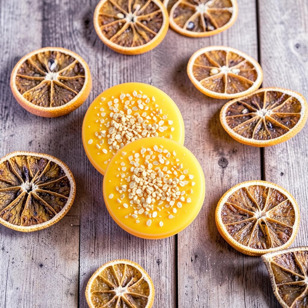 Honey Shampoo Bar with Lemongrass Oil and Oats - Cold Process