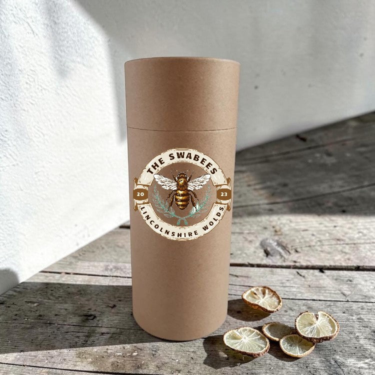Lime and peppermint handmade deodorant in kraft container