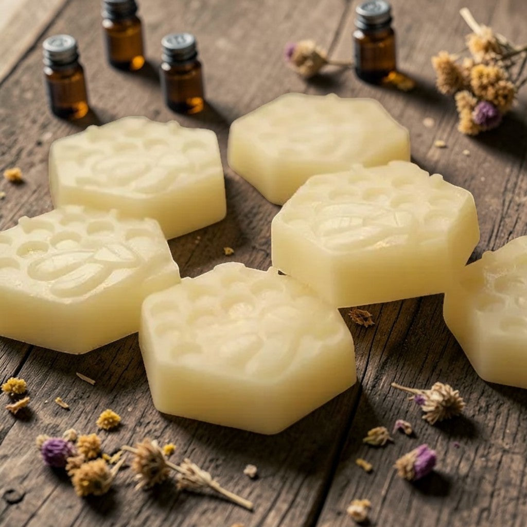 Honey and Shea Butter Clean Skin Soap in Rosemary and Grapefruit Essential Oils, Honey from our Hives