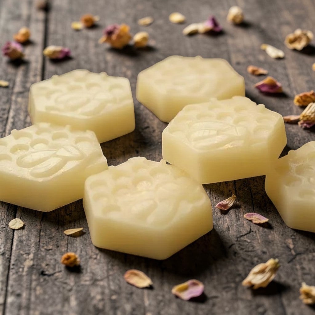 Honey and Shea Butter Cleansing Soap in Sweet Orange Essential Oil, Honey from our Hives