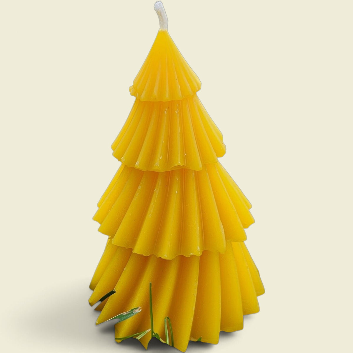 Natural Beeswax Christmas Tree Candle | Swabees